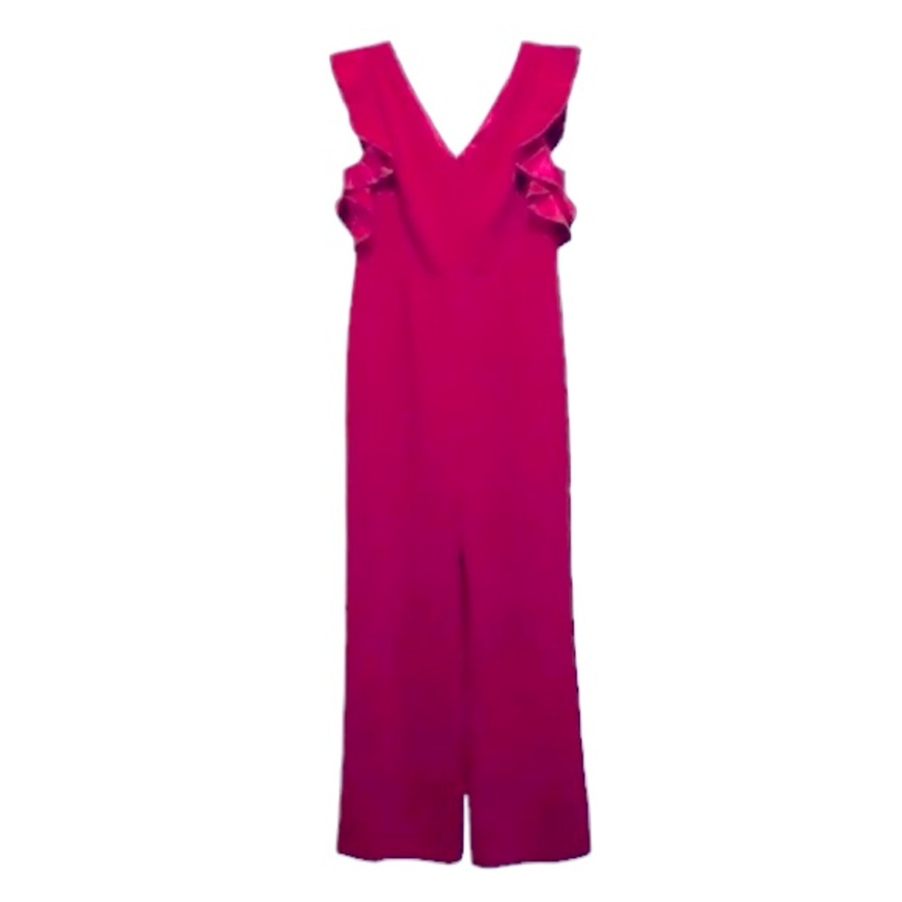 Lilly Pulitzer Kallie Ruffle Flutter Sleeve Jumpsuit with Tie Waist - Picture 5 of 14